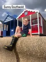Accidents happen even when you are having fun sometimes, but it took more than a suspected broken ankle to stop this young guest enjoying his holiday!
#summer #swimmingpool #suffolk #suffolkcoast