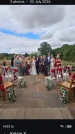 Rather lovely that these fun guests decided to renew their wedding vows here!

The raised patio area at the back of Henry’s Barn made for a great setting and even Milly the pony featured! 

Read more about the self catering holiday accommodation that we offer at Old Hall Farm.
Click the link in the bio for more info!