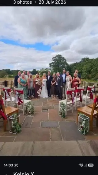 Rather lovely that these fun guests decided to renew their wedding vows here!

The raised patio area at the back of Henry’s Barn made for a great setting and even Milly the pony featured! 

Read more about the self catering holiday accommodation that we offer at Old Hall Farm.
Click the link in the bio for more info!