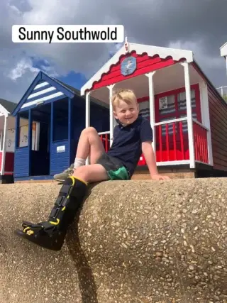Accidents happen even when you are having fun sometimes, but it took more than a suspected broken ankle to stop this young guest enjoying his holiday!
#summer #swimmingpool #suffolk #suffolkcoast