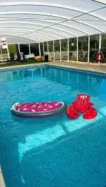 Yippee it’s Friyay again!! 

We will be getting ready to welcome more lovely guests! 
Today’s arrivals are  families who are returning for about their 15th year 🤣

New inflatables in the pool today, looks like lobster followed by a slice of watermelon .. should be fun!

LAST MIN availability in The Old Corn from next Friday 7th August 2026 for 7 nights! 
Please share this rare opportunity! 

You know what to do.. click the link in our bio for more details! 

@the_suffolk_coast  @theholidaycottages